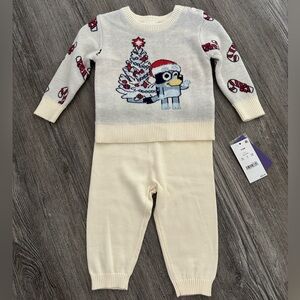 Bluey Christmas Cream Sweater Set
